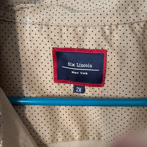 Men's Casual Button Down Shirt in Tan - Picture 2 of 4